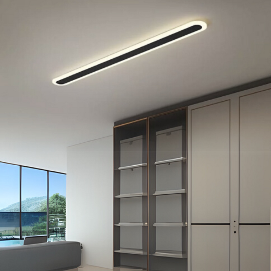 Applique murale d'extérieur LED SUHA, Longueur 90cm, 13W, IP65, Métal, Linéaire, Noir