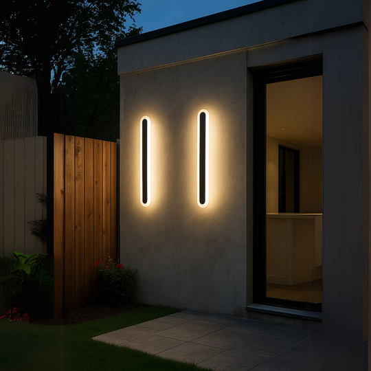 Applique murale d'extérieur LED SUHA, longueur 90 cm, 13 W, IP65, métal, linéaire, noire Appliques d'extérieur Default Title Alessandro Design