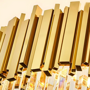 Lustre en cristal BLOIS Ascender E14, diamètre 60 cm, doré, hauteur réglable