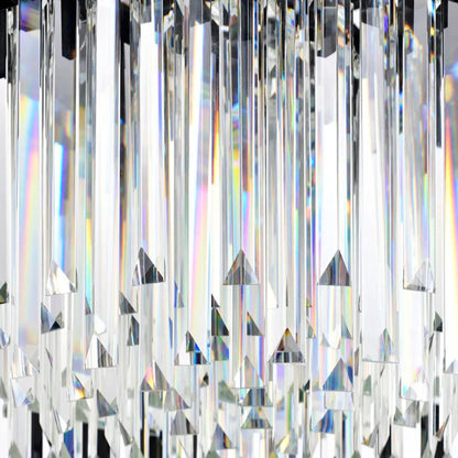 BLOIS Lustre Cristal 10x E27 Noir Or