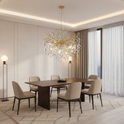 Candelabru Cristal WALTZ Rhapsody, 6xG9, Auriu, Diametru 45cm, Inaltime Reglabila Candelabre Cristal Default Title Alessandro Design