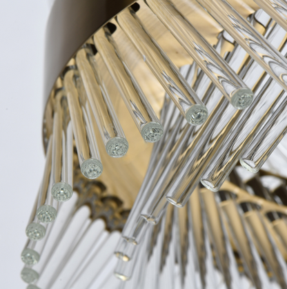 Lustre en cristal ALHAMBRA Nobile, LED, 52W, diamètre 40cm, lumière chaude/froide/neutre, variable, hauteur réglable, doré