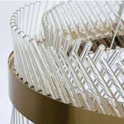 Lustre en cristal ALHAMBRA Eleganza, LED, 71W, diamètre 49cm, lumière chaude/froide/neutre, variable, hauteur réglable, doré