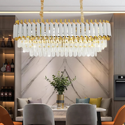 VERSAILLES Lustre en cristal Regalis, diamètre 80 cm, 10xE14, blanc, hauteur réglable