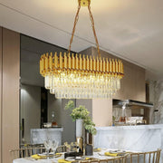 Lustre en cristal VERSAILLES Regalis 10xE14, diamètre 80cm, doré, hauteur réglable