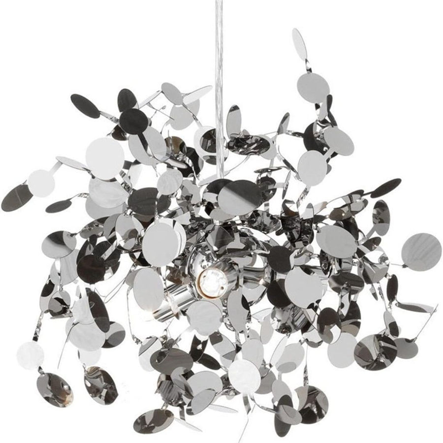 Lustre moderne, CAPRICIO Allegro, 2xE14, diamètre 40 cm, chrome brillant, hauteur réglable