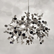 Lustre moderne, CAPRICIO Allegro, 2xE14, diamètre 40 cm, chrome brillant, hauteur réglable