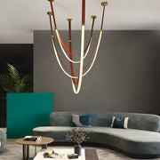 Lustre moderne, LED, ARIA Largo, 34W, Lumière chaude, Marron