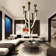 Lustre moderne, LED, ARIA Largo, 31W, Lumière chaude, Noir