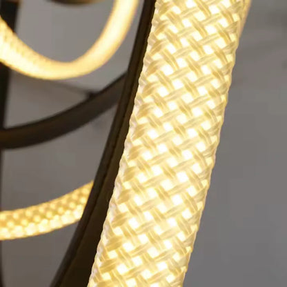 Lustre moderne, LED, ARIA Largo, 31W, Lumière chaude, Noir