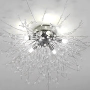 Lustre en cristal RONDO Vivace, 6x G9, diamètre 49cm, argent brillant
