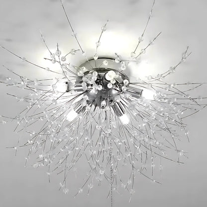 Lustre en cristal RONDO Vivace, 6x G9, diamètre 49cm, argent brillant