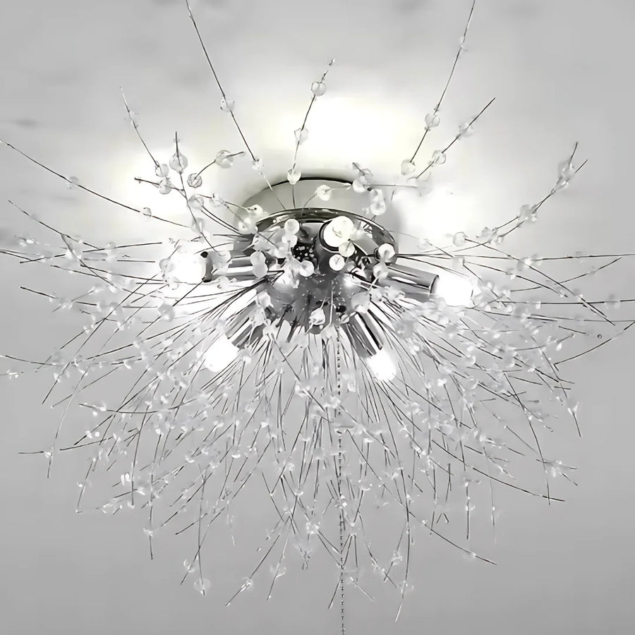 Lustre en cristal RONDO Vivace, 6x G9, diamètre 49cm, argent brillant
