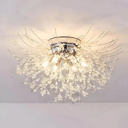 Lustre en cristal RONDO Vivace, 6x G9, diamètre 49cm, argent brillant