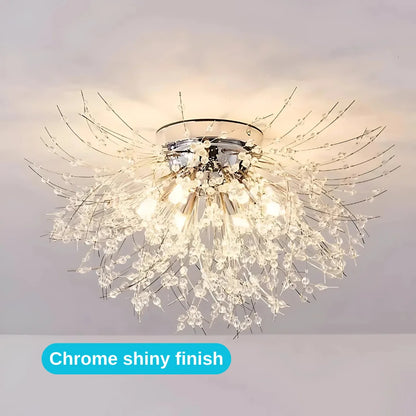 Lustre en cristal RONDO Vivace, 6x G9, diamètre 49cm, argent brillant