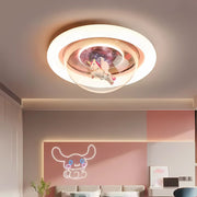 Lustre LED UNICORN, 104W, 50cm, Lumière Froide/Chaude/Neutre, Rose