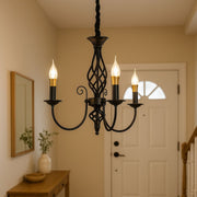 Lustre VINTAGE, Type suspension, ANJOU, Circulaire, 3xE14, Métal, Noir Lustres vintage Titre par défaut Alessandro Design