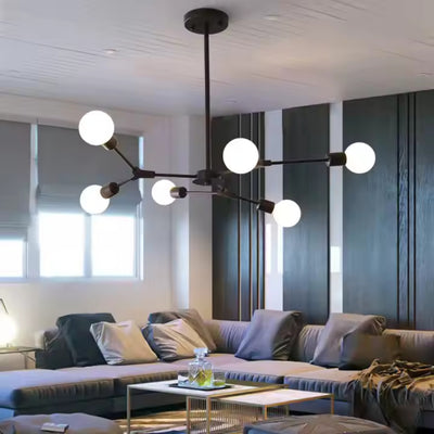 Architek Hexa Lustre, 6xE27, 90x80, Noir, Métal
