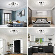 Lustre noir Mikkos 6XE27