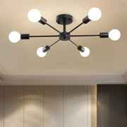 Lustre noir Mikkos 6XE27