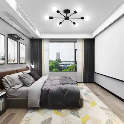 Lustre noir Mikkos 6XE27