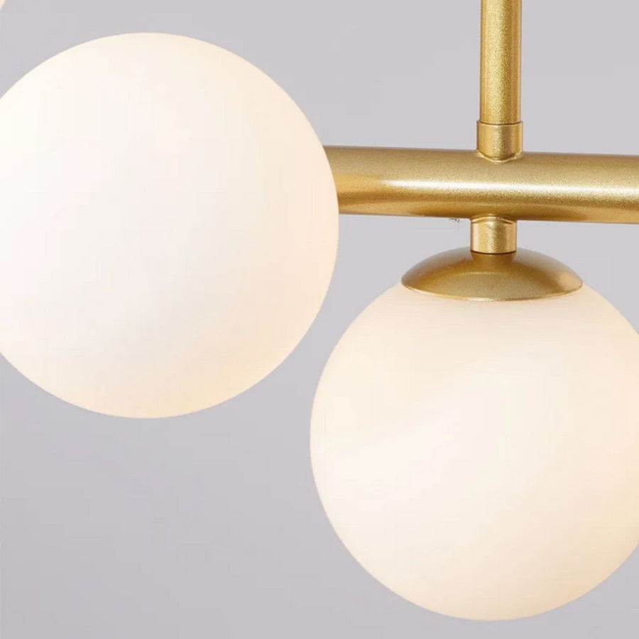 Lustre à ampoule moderne LOFT Pavilion, 11x G9, Or, Métal, Hauteur réglable