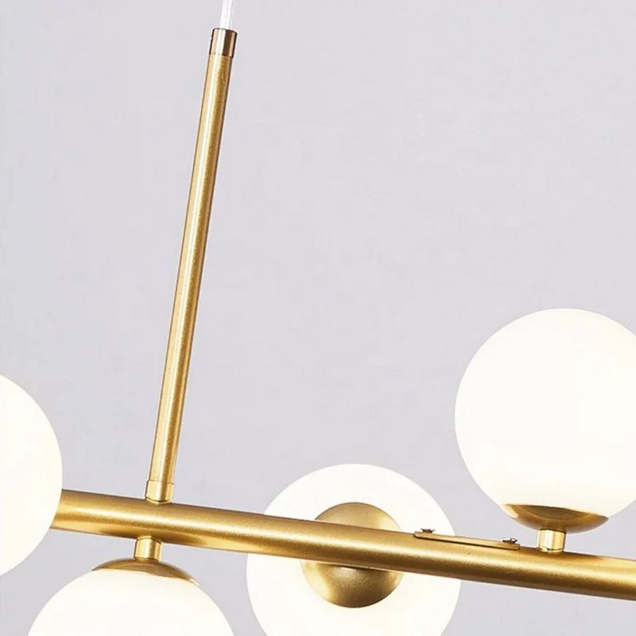 Lustre à ampoule moderne LOFT Pavilion, 11x G9, Or, Métal, Hauteur réglable