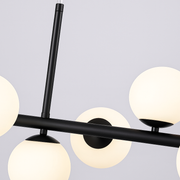 Lustre à ampoule moderne LOFT Pavilion, 11x G9, Noir, Métal, Hauteur réglable