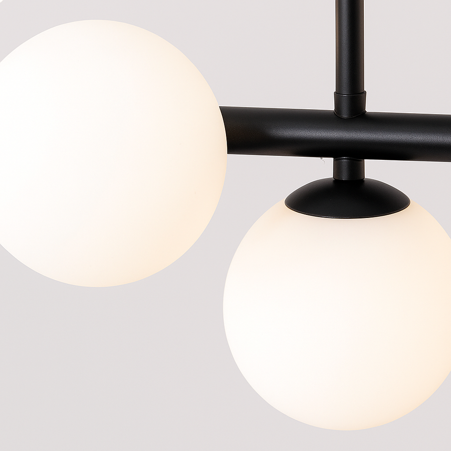 Lustre à ampoule moderne LOFT Pavilion, 11x G9, Noir, Métal, Hauteur réglable