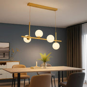 Lustre à ampoule moderne LOFT Pavilion, 4x G9, Or, Métal, Hauteur réglable