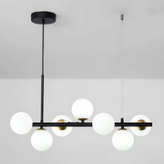 Lustra cu bec moderna LOFT Pavilion, 7x G9, Negru, Metal, Inaltime Reglabila Lustre Moderne Default Title Alessandro Design