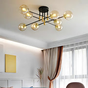 Lustra Morena, 8xE27, Negru Auriu, Metal Lustre Moderne Default Title Alessandro Design