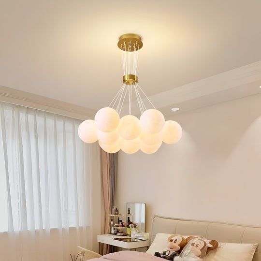 MODERN LOFT Lustre Bagliore, Globe, 11xE27, Hauteur réglable, Lustres modernes dorés Titre par défaut Alessandro Design