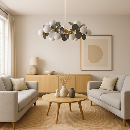 Lustre suspendu SVEN, 15x G9, Gris