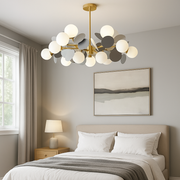 Lustre suspendu SVEN, 15x G9, Gris