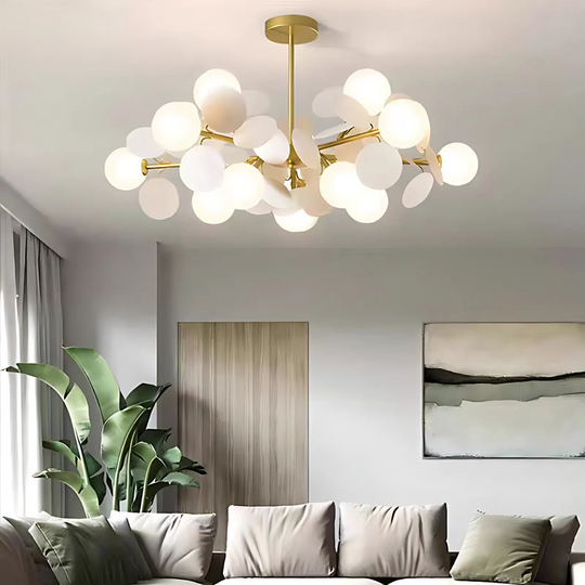 Lustre suspendu SVEN, 15x G9, lustres modernes blancs titre par défaut Alessandro Design