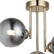 Lustre à ampoule moderne MODUS, 3x E27, Or, Métal