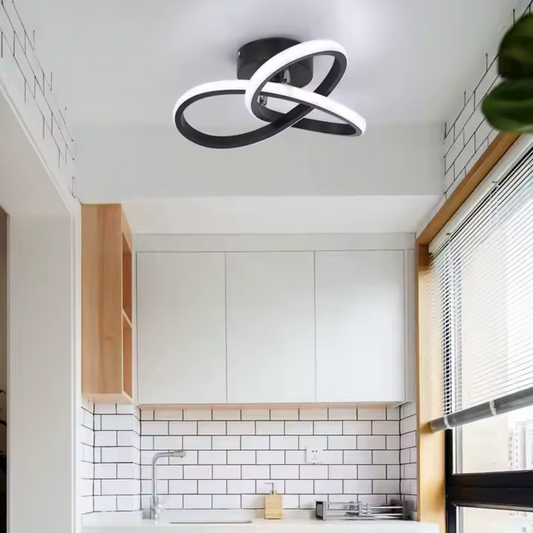 Lustre LED VERTEX Infinitum 13W, Lumière Froide/Chaude/Neutre, Noir