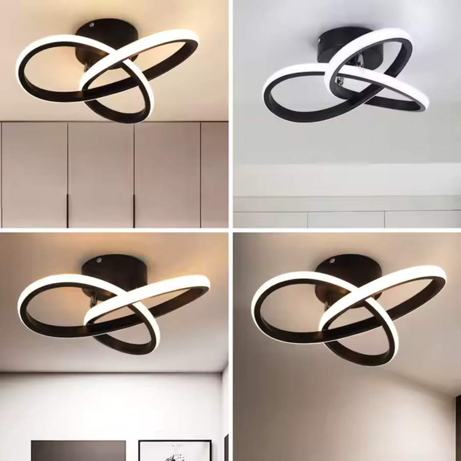 Lustre LED VERTEX Infinitum 13W, Lumière Froide/Chaude/Neutre, Noir