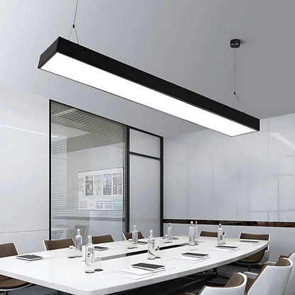 Lustre suspendu LED DARIN, 120cm, 23W, Hauteur réglable, Lumière froide, Noir