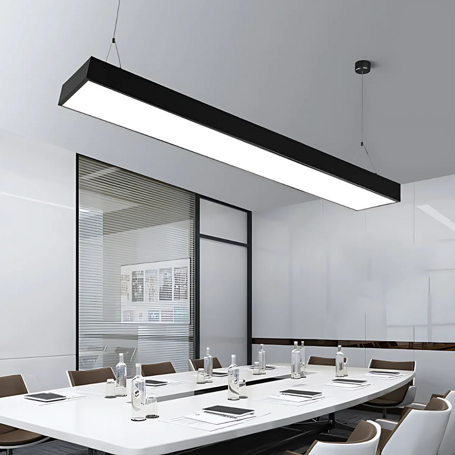 Lustre suspendu LED DARIN, 120cm, 23W, Hauteur réglable, Lumière froide, Noir