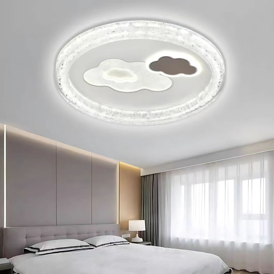 Lustre LED SKYForma Starry, 61W, Lumière Froide/Chaude/Neutre, Noir