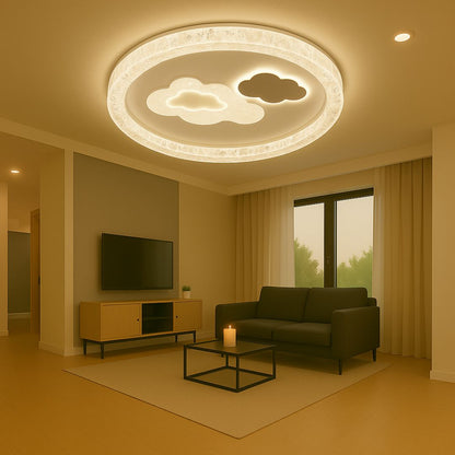 Lustre LED SKYForma Starry, 61W, Lumière Froide/Chaude/Neutre, Noir