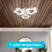 Lustre LED STELARIUM 22W, 3 Étoiles, Lumière froide, Blanc