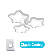 Lustre LED STELARIUM 22W, 3 Étoiles, Lumière froide, Blanc