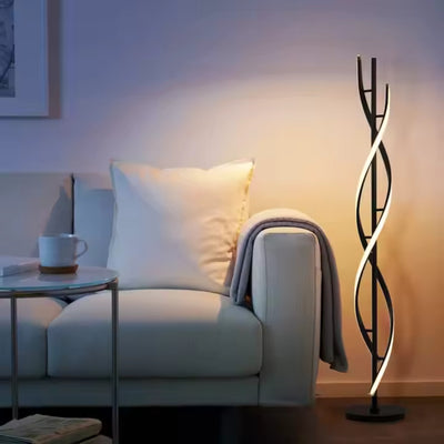 Lampe LED Upsilon, 27W, 3000K/ 4000K/ 6000K, Métal et Acrylique, Noir