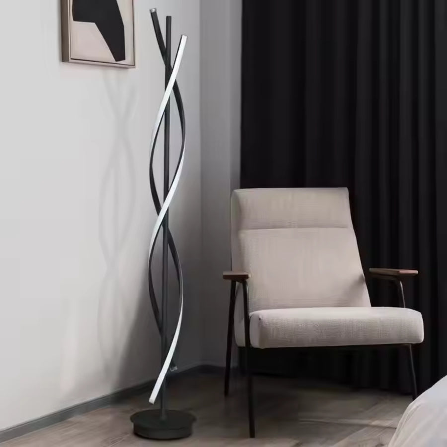 Lampe LED Upsilon, 27W, 3000K/4000K/6000K, Métal et Acrylique, Noir