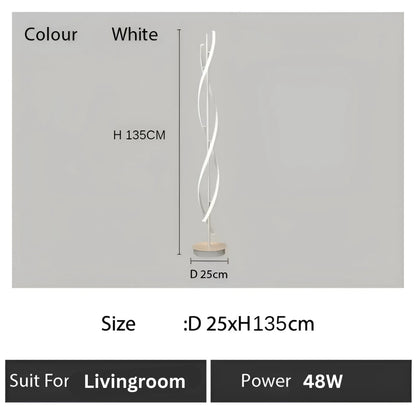 Lampe LED Upsilon, 27W, Lumière Froide/Chaude/Neutre, Métal et Acrylique, Blanc