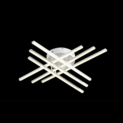 Lustre LED GIO, 82 W, lumière froide/chaude/neutre, blanc