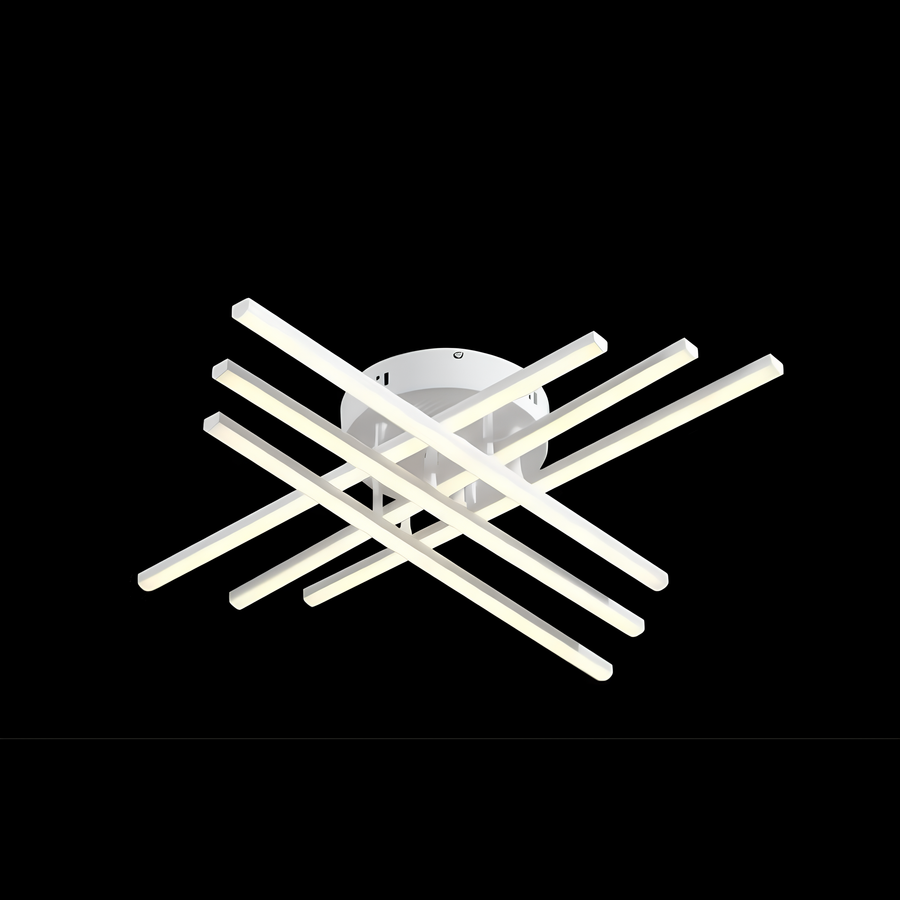 Lustre LED GIO, 82 W, lumière froide/chaude/neutre, blanc